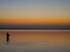 琵琶湖の朝釣り２