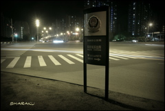 夜の交差点