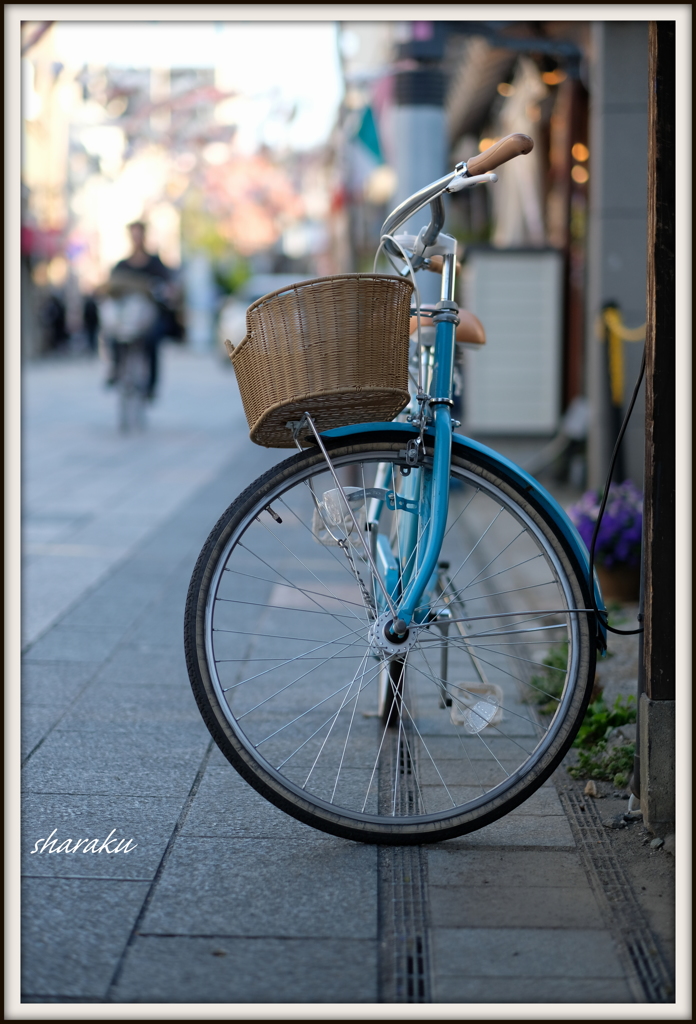 水色の自転車 by 写楽旅人 （ID：8629776） - 写真共有サイト:PHOTOHITO