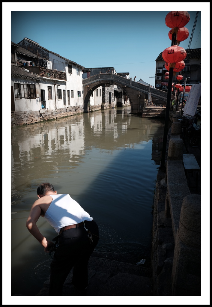 秋晴れの水郷で...