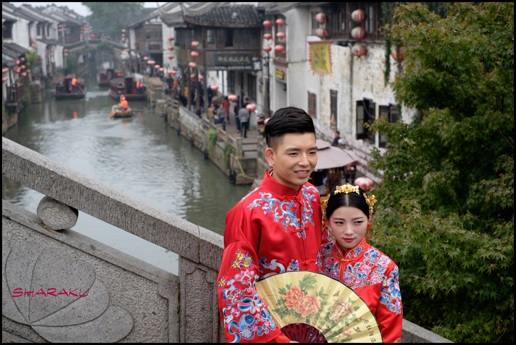 記念写真は石橋で...