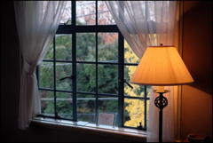 スタンドのある窓