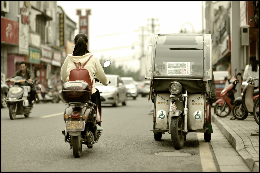 バイクに乗って...