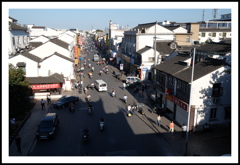 秋晴れの蘇州市内