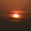 夕日がくっきり