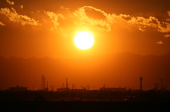 沈む夕日