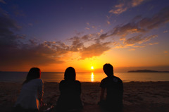 勝浦浜夕景＃3