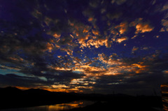 晩秋の夕景