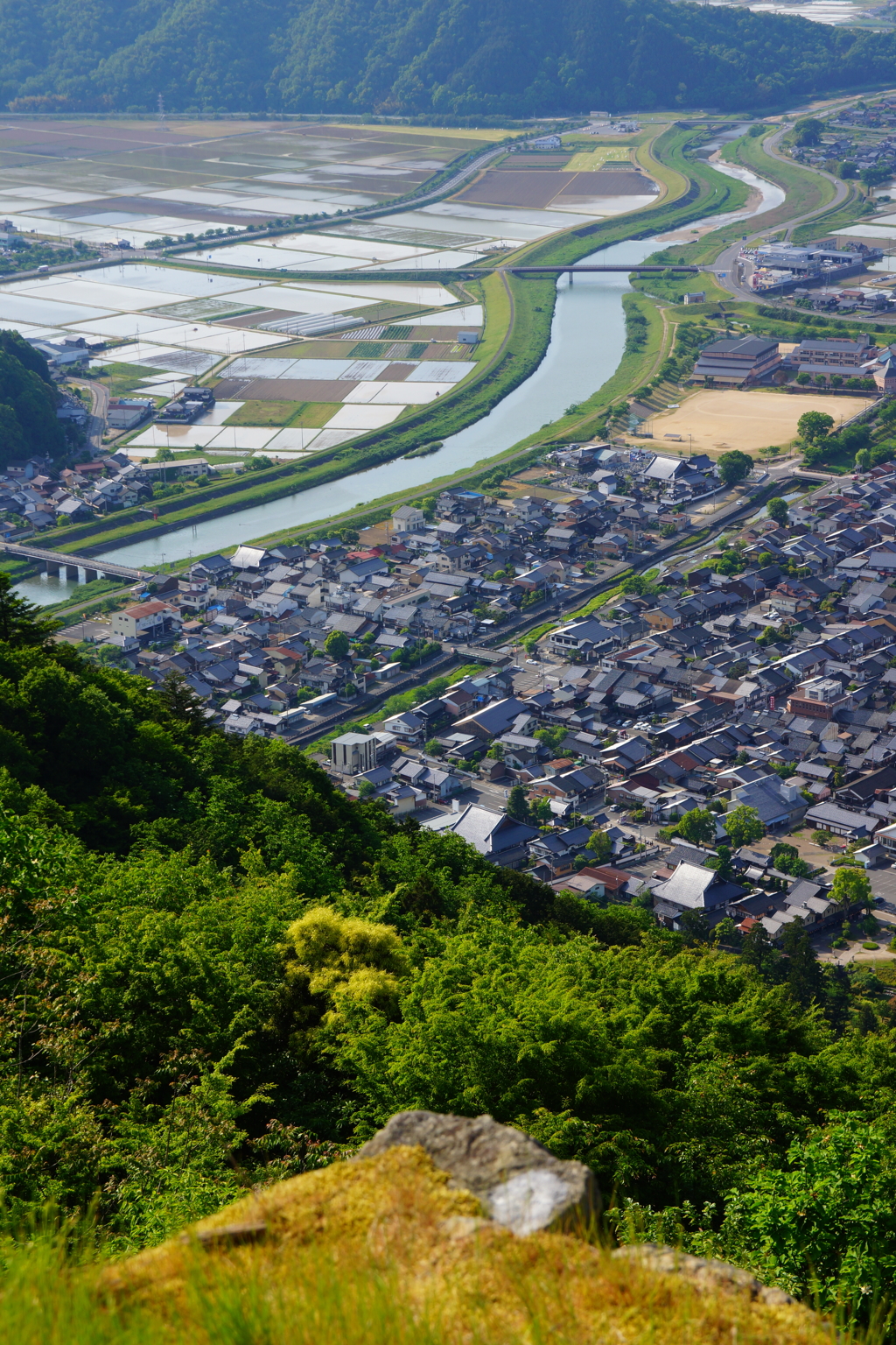 有子山城跡からの眺め(321m）