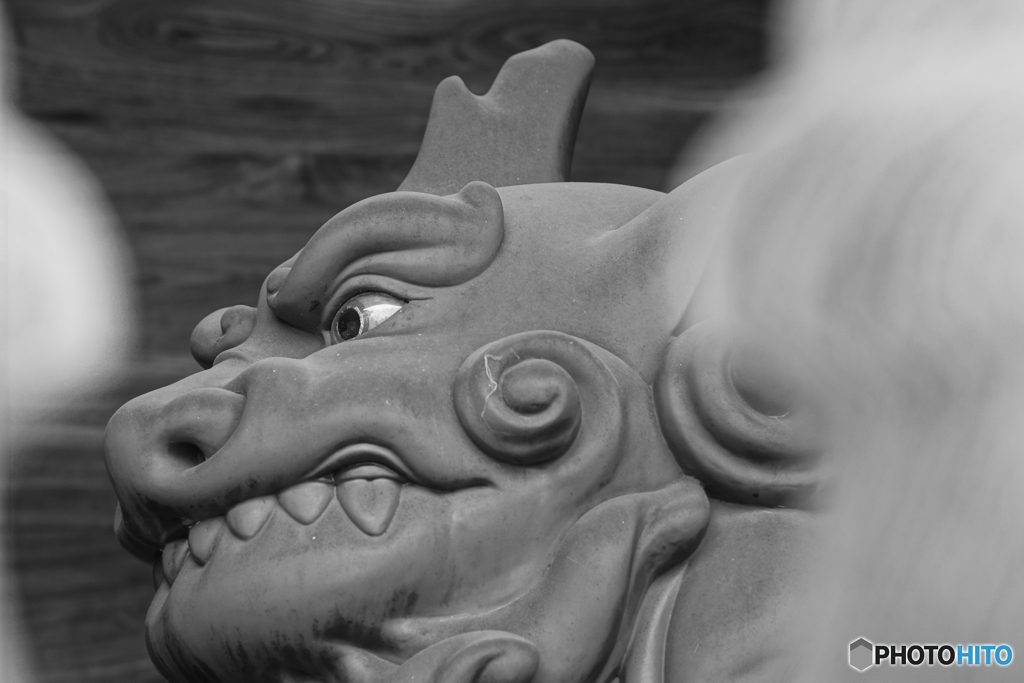 中山寺獅子
