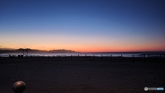 マジックアワーの夕暮れ
