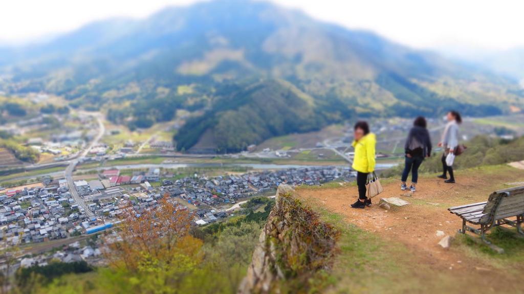 竹田城跡・・・眼下