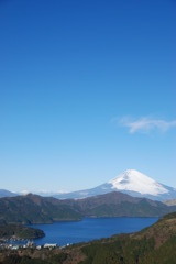 芦ノ湖と富士山
