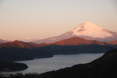 芦ノ湖と富士山