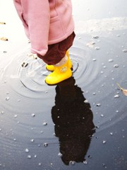 大きな大きな水たまり