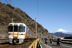 富士山がきれいに見える場所で撮影してみました。