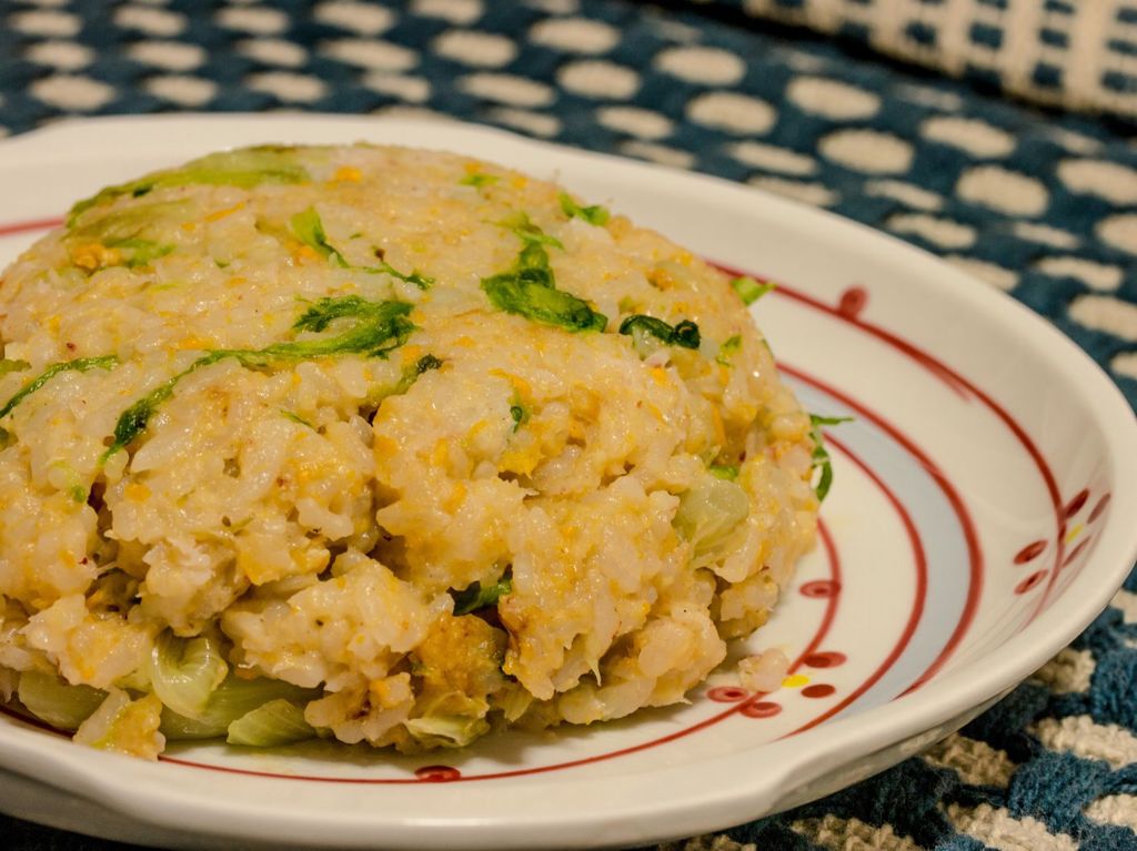 東京ひとりめし：かにレタスチャーハン