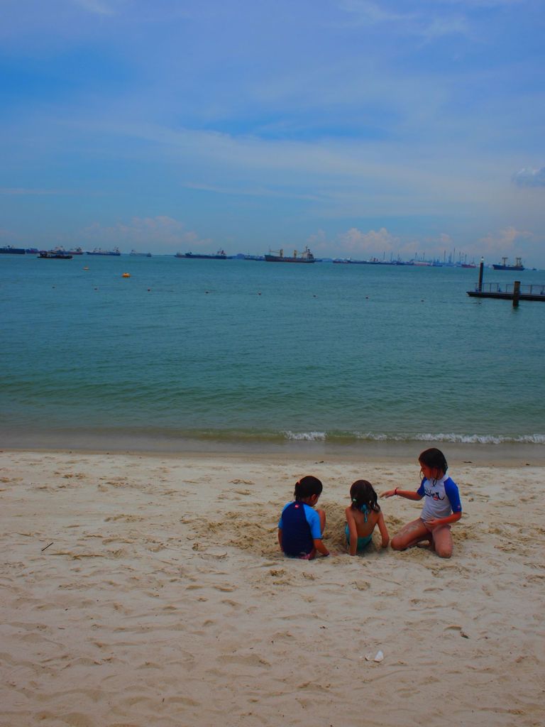 On the beach