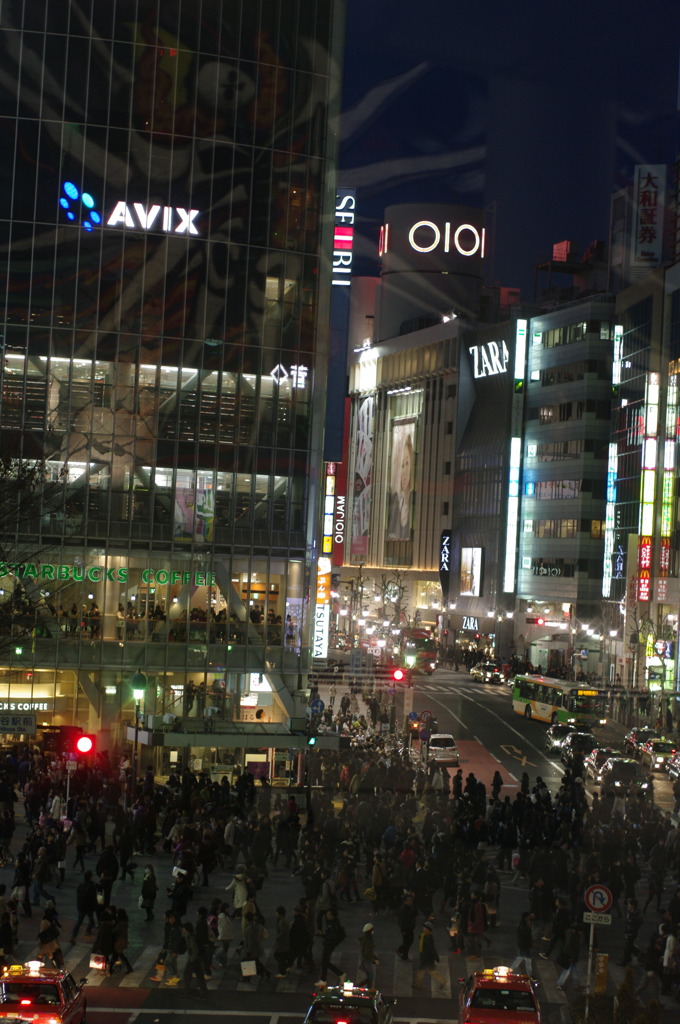 渋谷を見守る