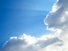 光射す空