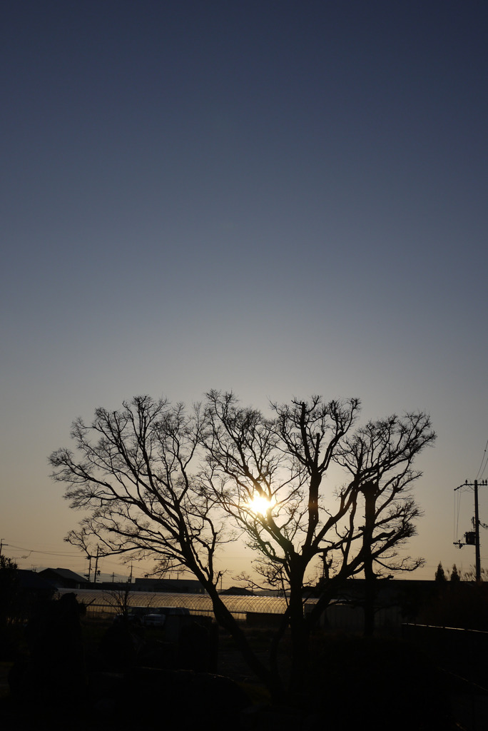 夕暮れ…ちょっと前