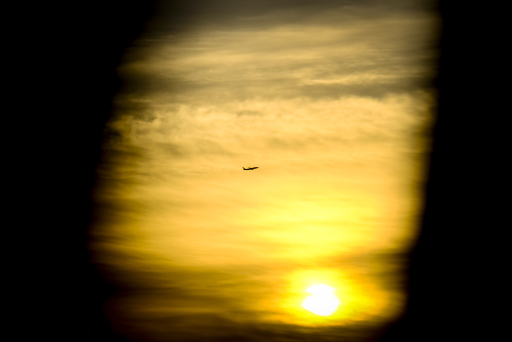 空を飛んで