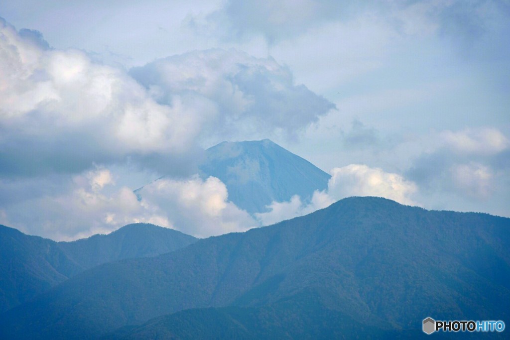 かろうじて見えた富士山