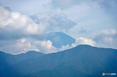 かろうじて見えた富士山