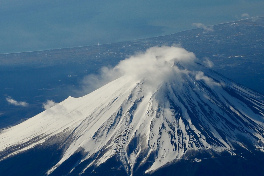 富士山上空