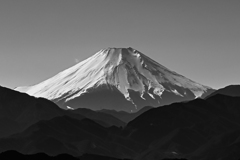 快晴の富士山