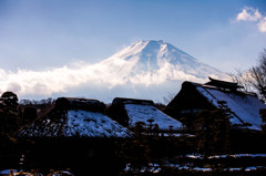 近くで富士山