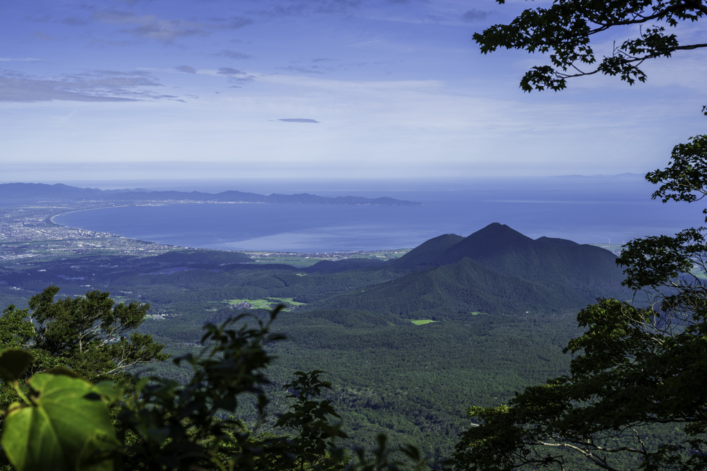 大山登山道からの日本海