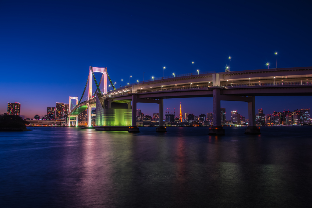 日が暮れました＿一人東京夜景を眺めて^^