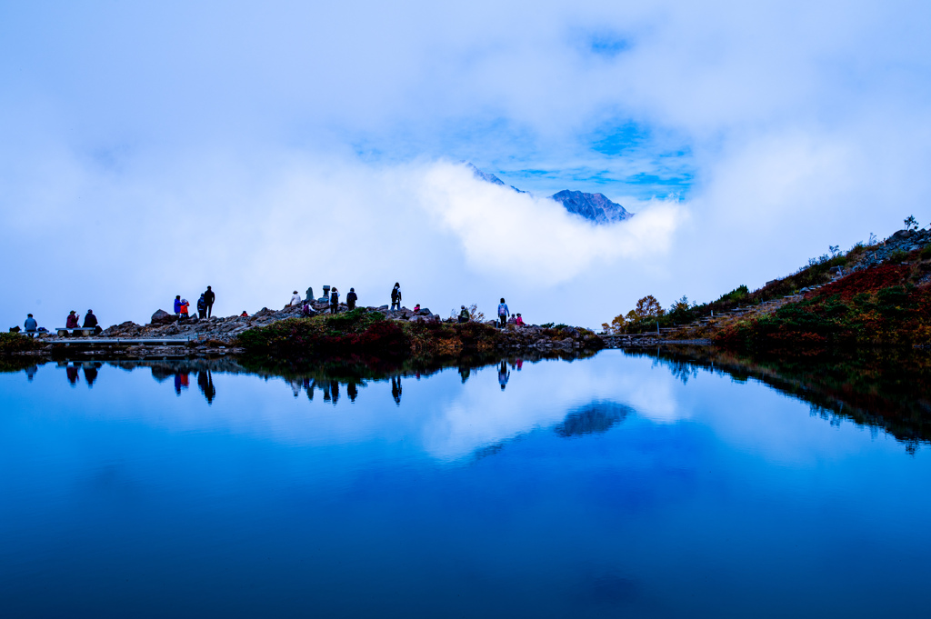 白馬三山＿見えず・・・（涙）