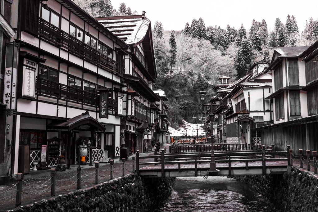 銀山温泉の朝