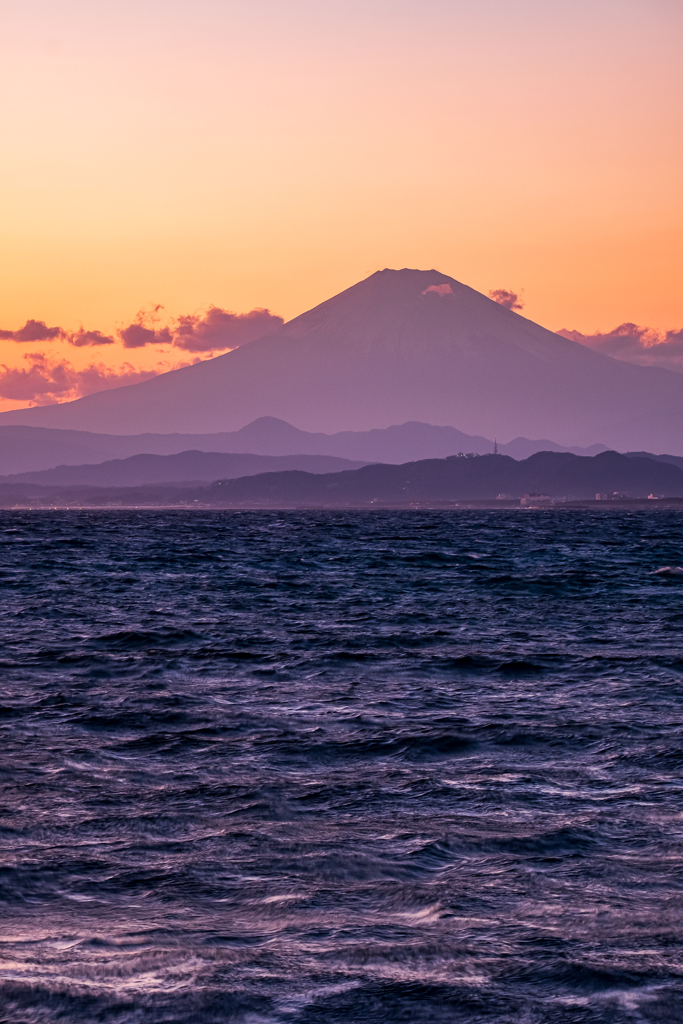 相模湾からの富士