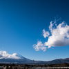 澄んだ空と富士山