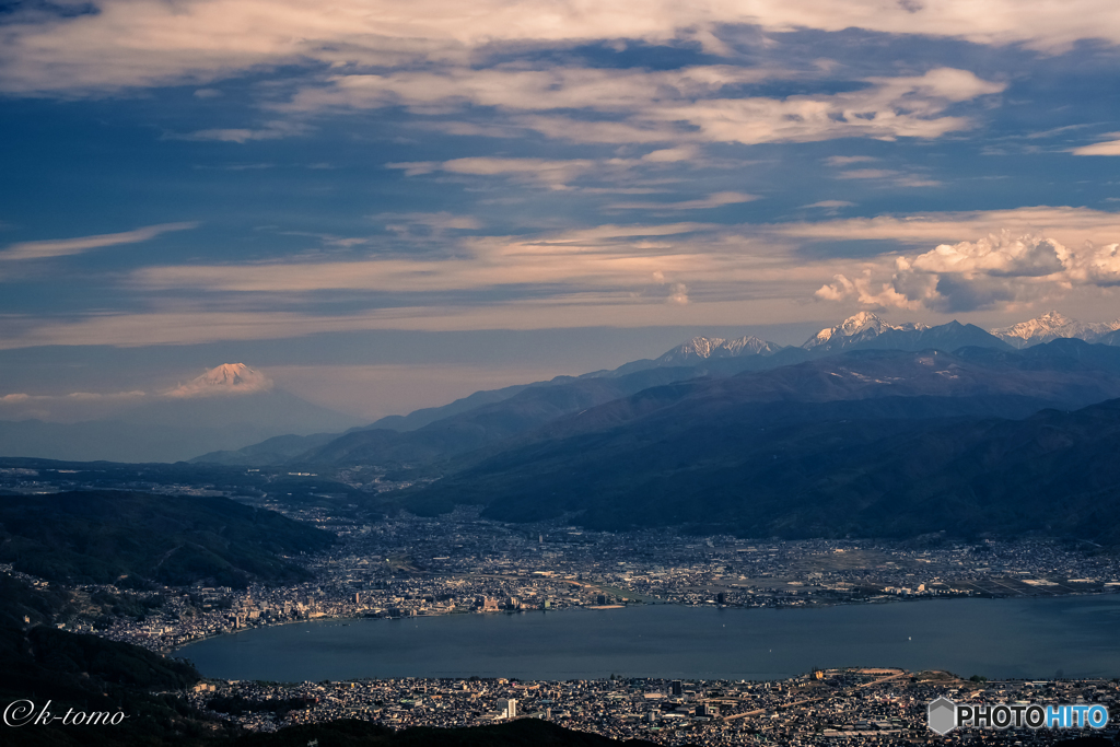 昼の富士山