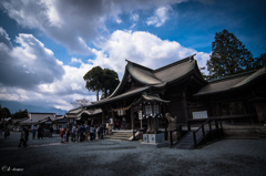 阿蘇神社のパワーに触れる。