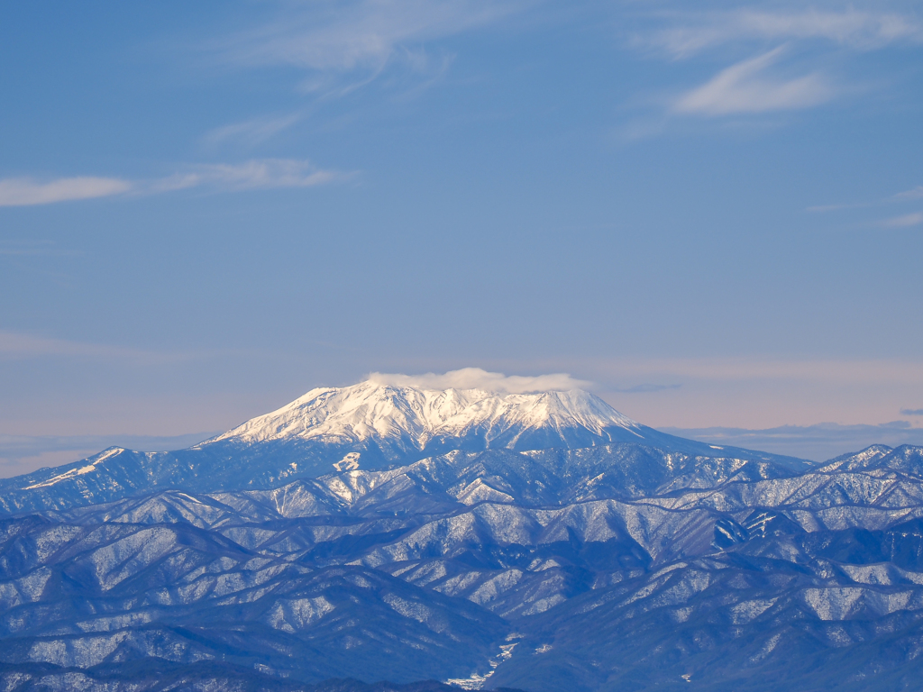 御嶽山の雪景色