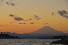 稲村ヶ崎からの富士山