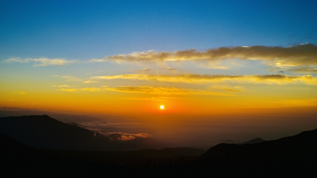 富山の夕陽