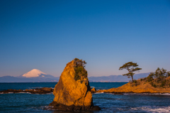 立石の富士山