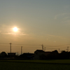 田舎の夕焼け