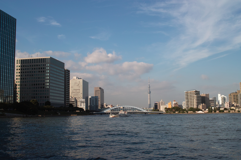 隅田川にて