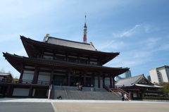 増上寺と東京タワー