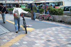 大きな自転車