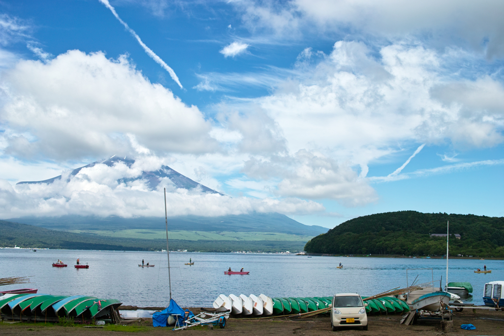 山中湖からの富士01