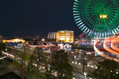 みなとみらい夜景：左