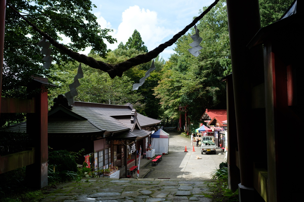 鷲子山上神社にて